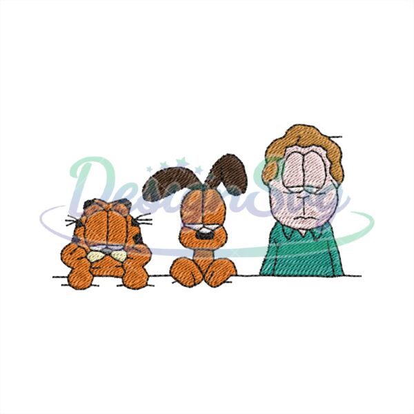 garfield-odie-and-jon-arbuckle-embroidery