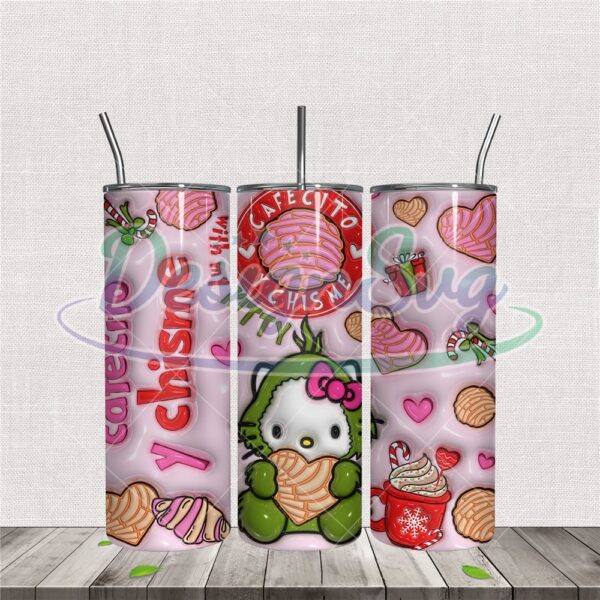 3d-cafecito-y-chisme-kitty-grinchmas-tumbler-wrap-png
