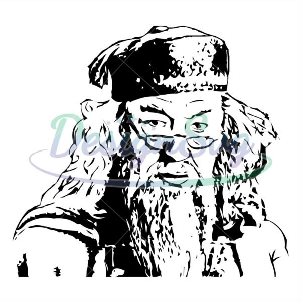 hogwart-professor-albus-dumbledore-harry-potter-movie-svg-silhouette-vector