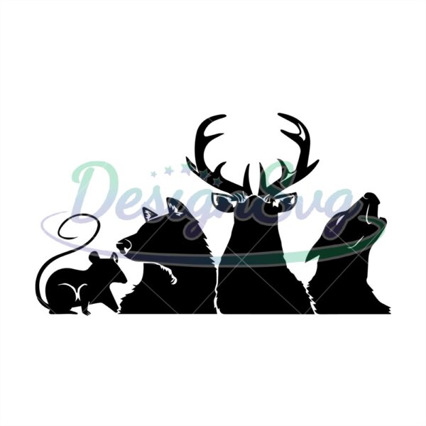harry-potter-animals-mouse-wolf-deer-bear-svg-silhouette-vector