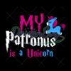 my-patronus-is-a-blue-purple-unicorn-harry-potter-movie-svg