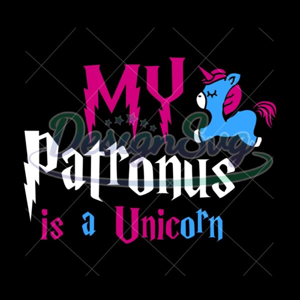 my-patronus-is-a-blue-purple-unicorn-harry-potter-movie-svg