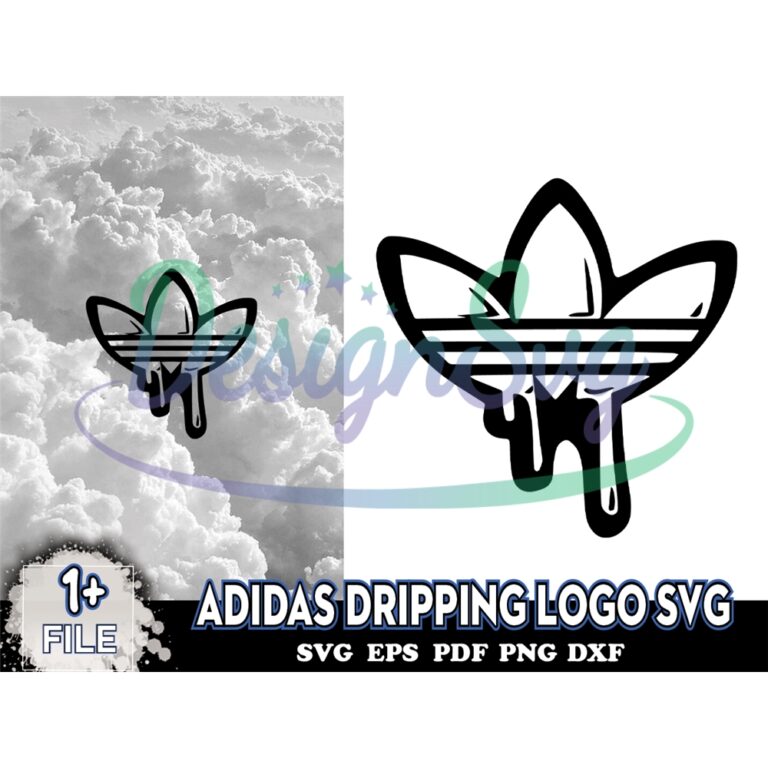 Adidas Dripping Logo Svg, Logo Brand Svg, Adidas Logo Svg - DesignSVG