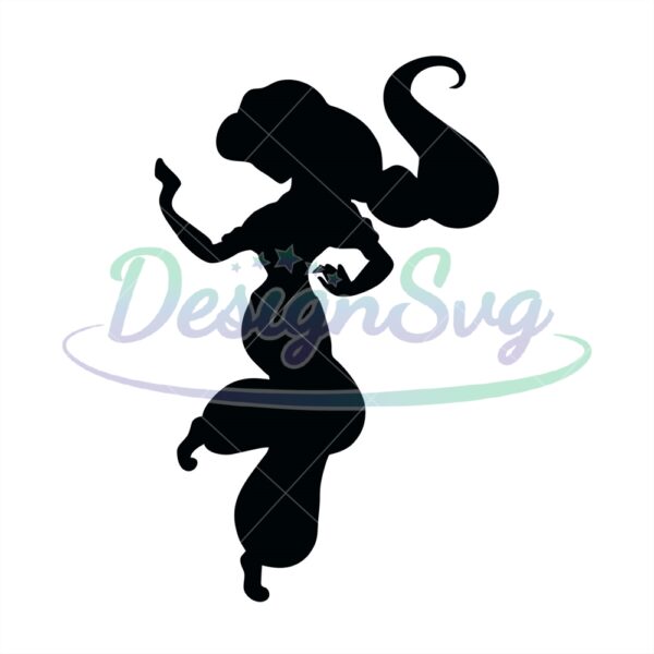dancing-princess-jasmine-silhouette-svg