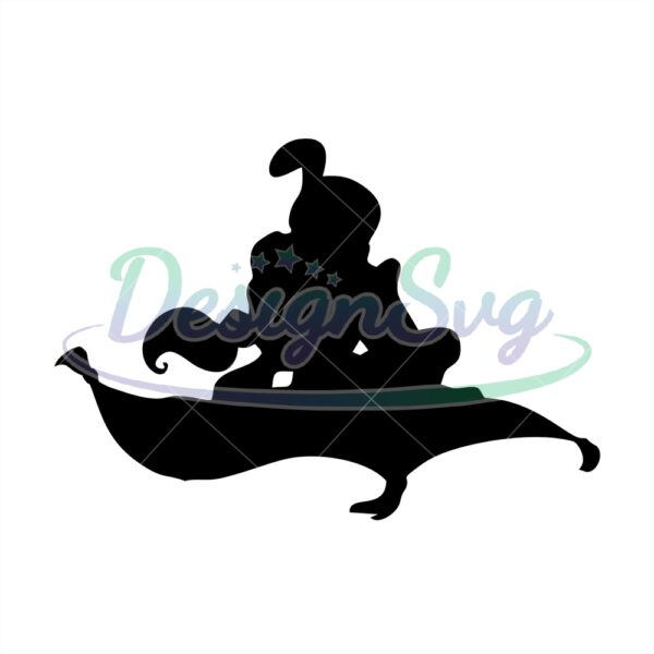 disney-aladdin-and-jasmine-on-the-flying-carpet-silhouette-svg