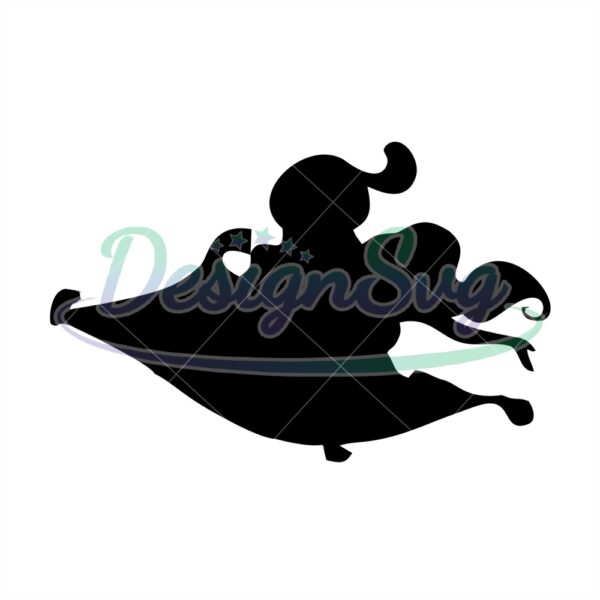 aladdin-princess-jasmine-and-the-magic-carpet-silhouette-svg
