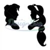 aladdin-and-jasmine-head-facing-silhouette-svg