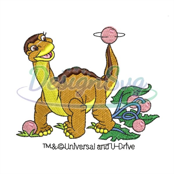 land-before-time-littlefoot-embroidery-png