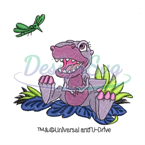 little-dinosaur-chomper-and-dragonfly-embroidery