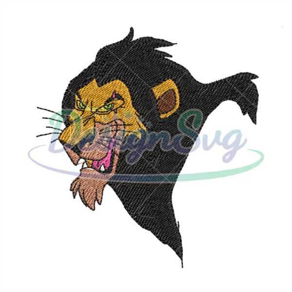 smiling-face-lion-scar-embroidery