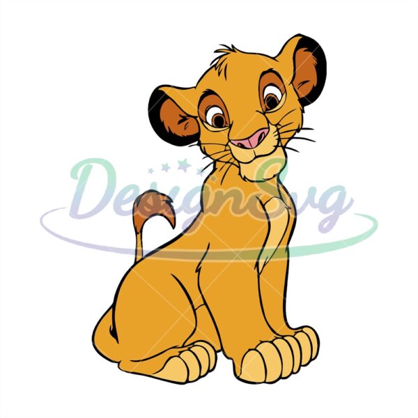 simba-sitting-the-lion-king-disney-cartoon-svg