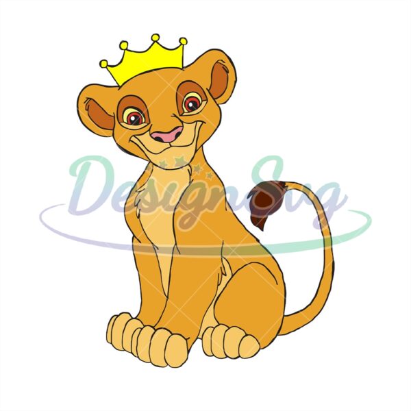 kiara-crown-the-princess-lion-disney-cartoon-character-svg