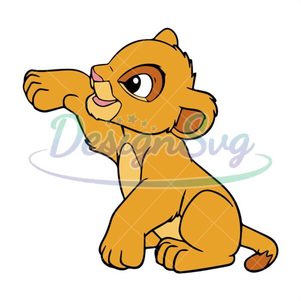 baby-simba-disney-the-lion-king-cartoon-svg
