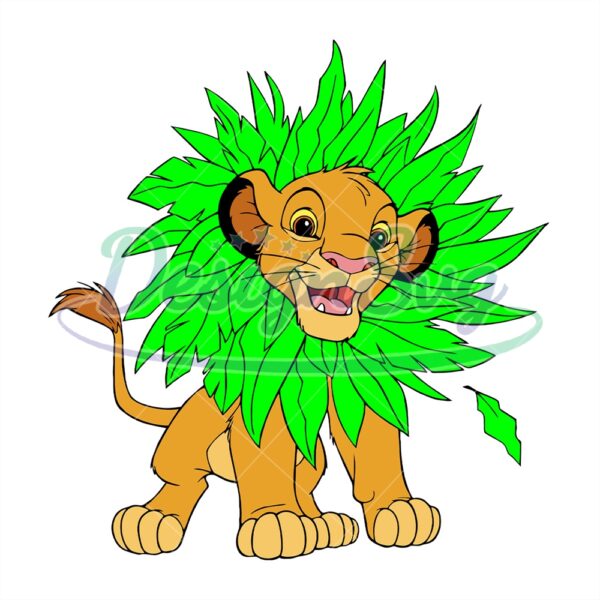 simba-grass-mane-disney-the-lion-king-cartoon-svg