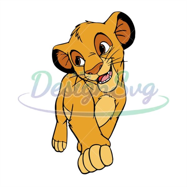 young-simba-the-lion-king-disney-cartoon-character-svg