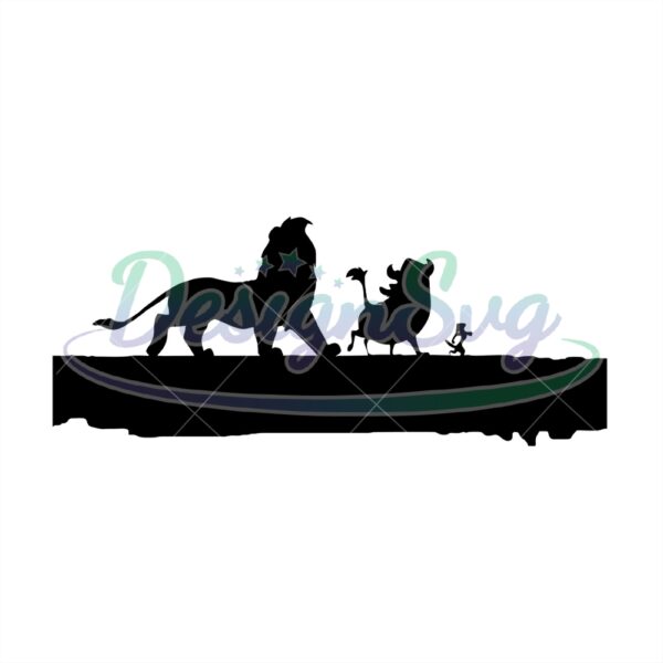 lion-king-characters-simba-timon-and-pumba-on-the-bridge-svg