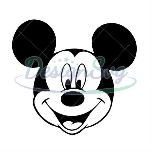 mickey-mouse-smile-face-disney-cartoon-silhouette-svg