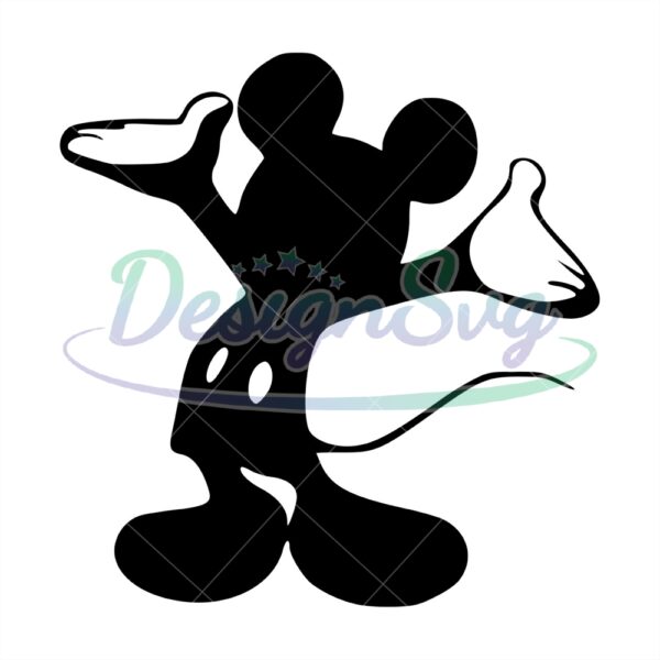 disney-magic-mickey-mouse-black-white-vector-silhouette-svg
