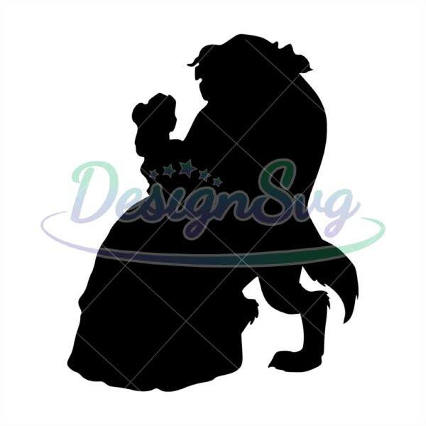 disney-couple-beautiful-beauty-and-the-beast-clipart-svg