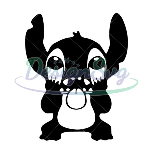 cute-scared-face-stitch-cartoon-character-svg