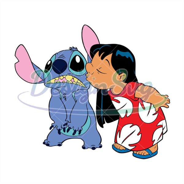 lilo-pelekai-kissing-stitch-disney-cartoon-characters-svg