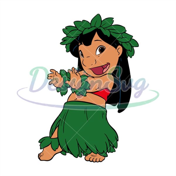 lilo-pelekai-hawaiian-girl-disney-cartoon-svg