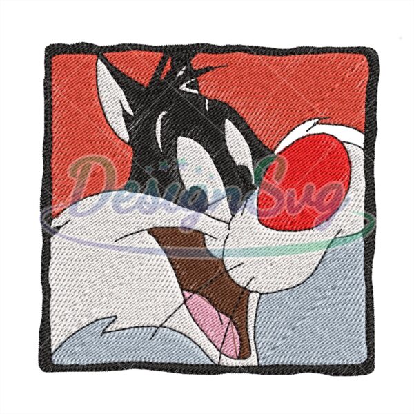 sylvester-the-cat-face-embroidery