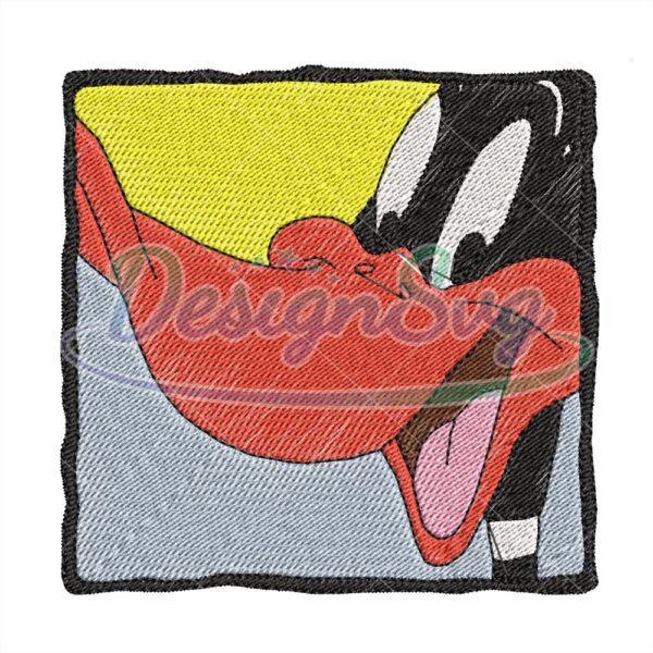 happy-face-daffy-duck-embroidery