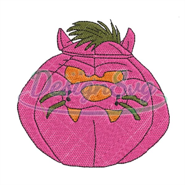 pumpkin-head-tasmanian-devil-embroidery