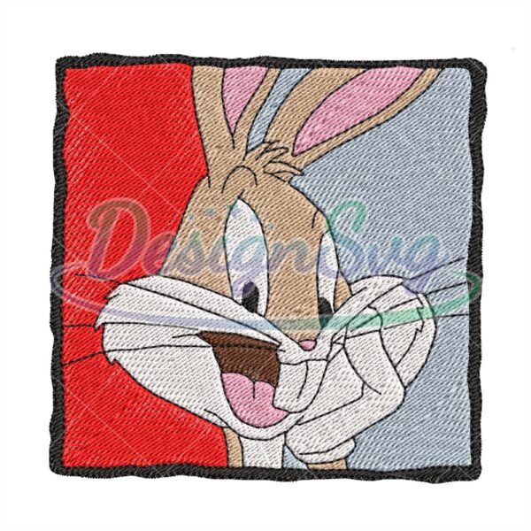 smiling-face-bugs-bunny-embroidery