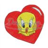 tweety-bird-heart-embroidery