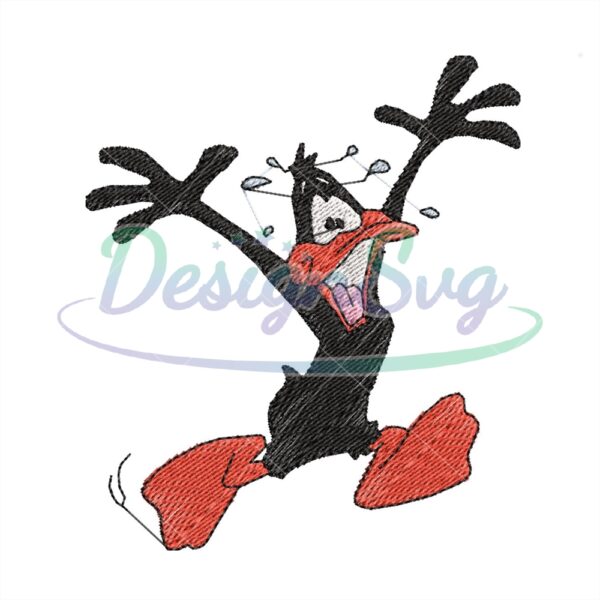 daffy-duck-laughing-embroidery
