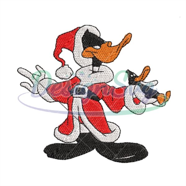 santa-claus-daffy-duck-embroidery