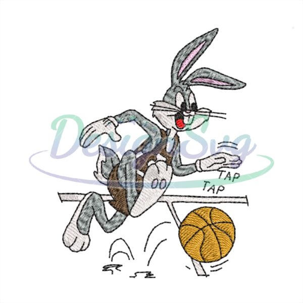 bugs-bunny-basketball-embroidery