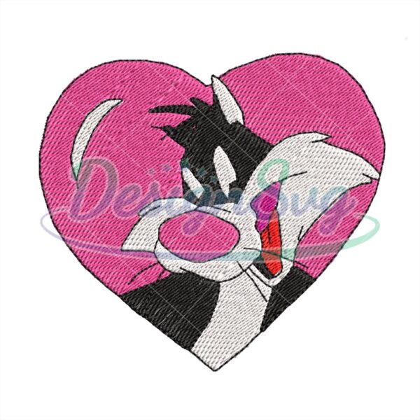 love-sylvester-cat-embroidery