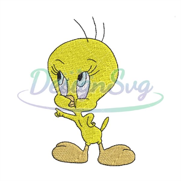 tweety-angry-bird-embroidery