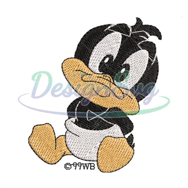 infant-baby-daffy-duck-embroidery