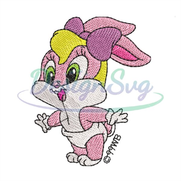 baby-lola-bunny-embroidery