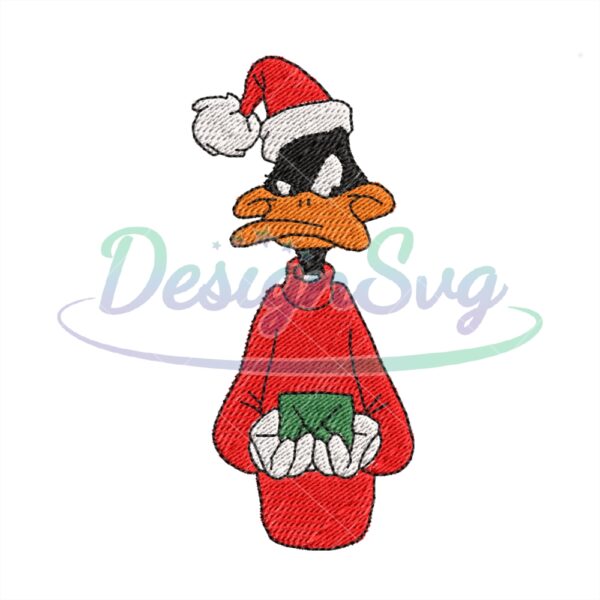 daffy-duck-merry-christmas-embroidery