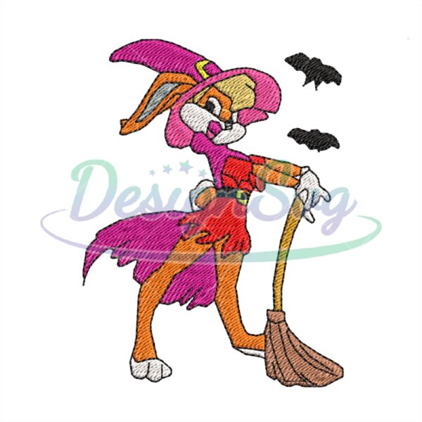 halloween-witch-lola-bunny-embroidery