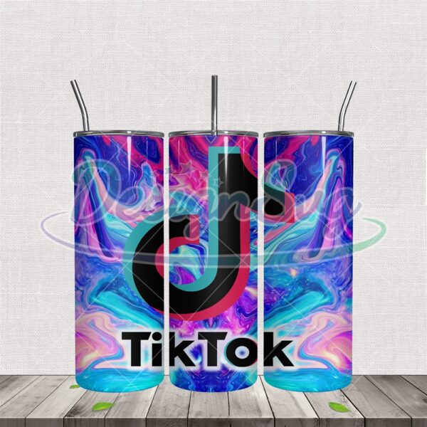 tik-tok-logo-tie-dye-design-tumbler-wrap-png