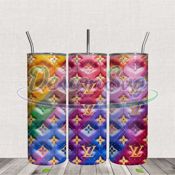 3d-inflated-lv-multicolor-logo-tumbler-wrap-png