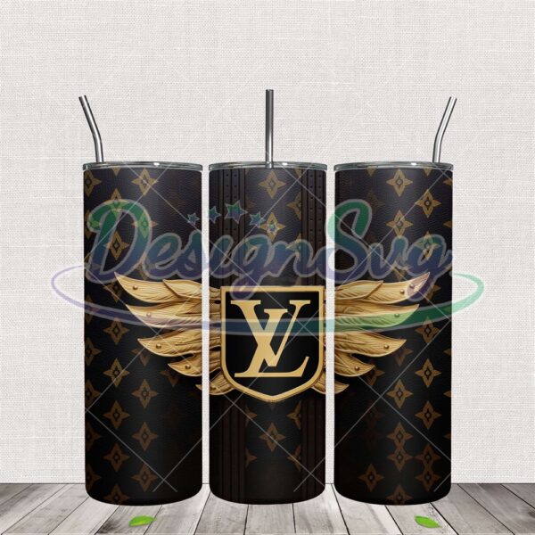 golden-wing-louis-vuitton-logo-3d-tumbler-wrap-png