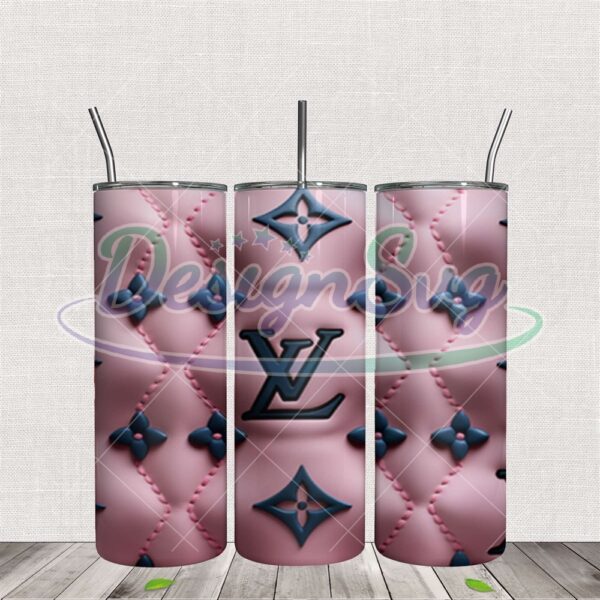 lv-black-logo-3d-inflated-pattern-tumbler-wrap-png