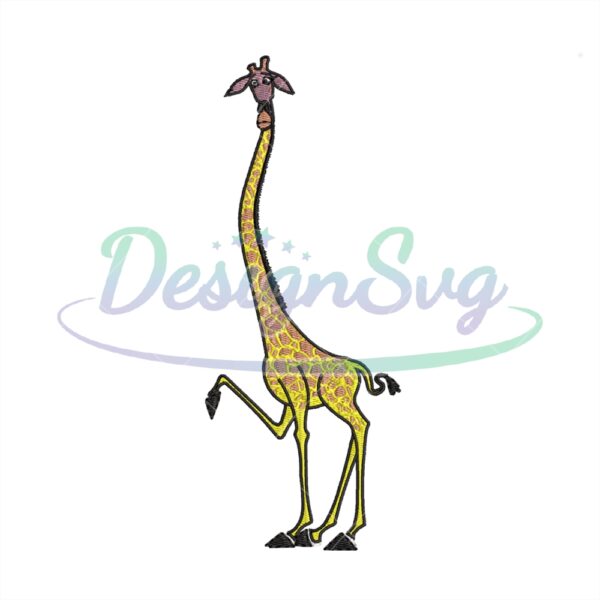 madagascar-giraffe-melman-embroidery