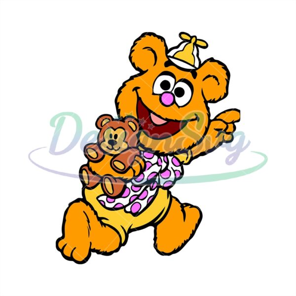 fozzie-and-teddy-bear-the-muppet-babies-svg