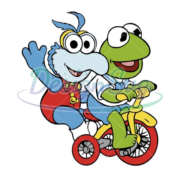 gonzo-and-kermit-riding-the-muppet-babies-svg