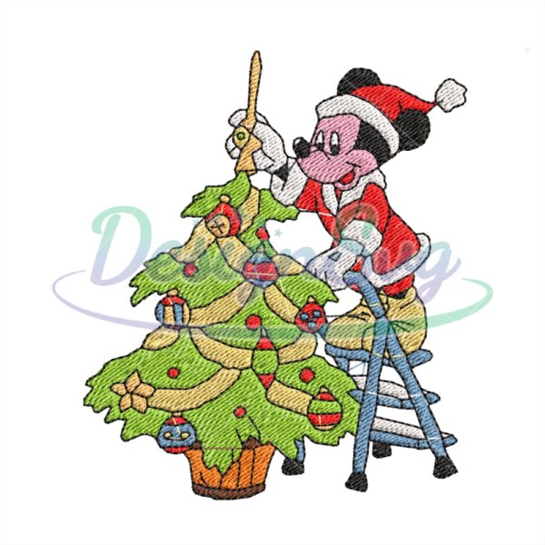 santa-mickey-mouse-christmas-tree-embroidery-png