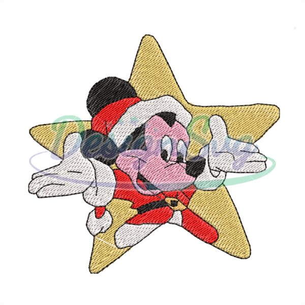 santa-mickey-mouse-star-embroidery