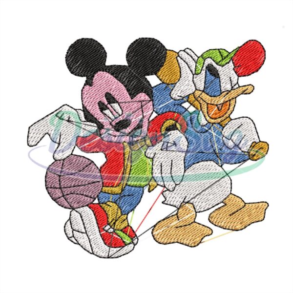 mickey-and-donald-embroidery-disney